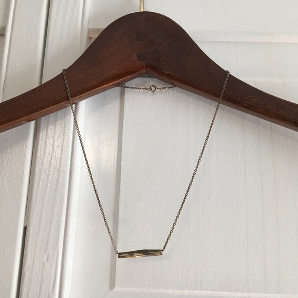 Bronze Tone Bar Necklace - Picture 1 of 4